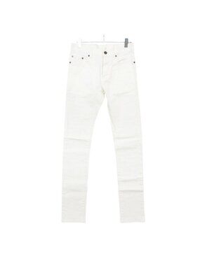 Saint Laurent Denim Pants by Hedi Sliman Slimane Era Skinny Jeans White